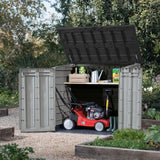 1200L Outdoor Garden Storage Box, Polypropylene Storage Unit, Grey
