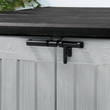 1200L Outdoor Garden Storage Box, Polypropylene Storage Unit, Grey